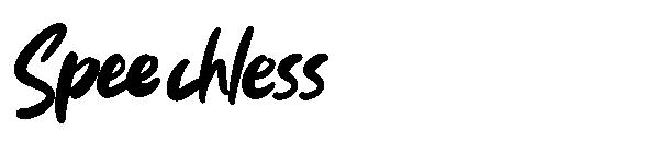 Speechless字体