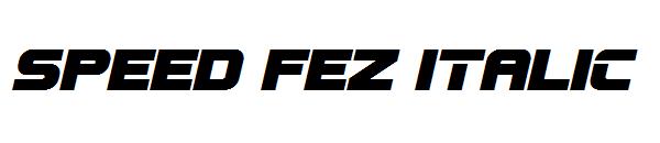 SPEED FEZ italic字体