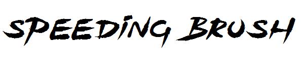Speeding Brush字体