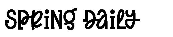 Spring Daily字体