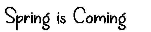 Spring is Coming字体