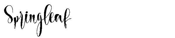 Springleaf字体