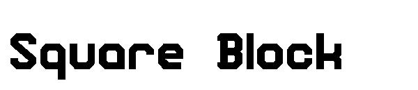 Square Block字体