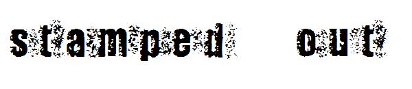 stamped out字体