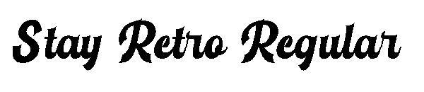 Stay Retro Regular字体