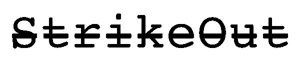 StrikeOut字体