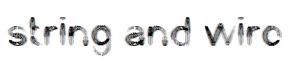string and wire字体