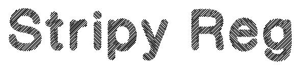 Stripy Reg字体