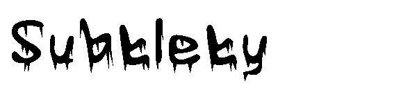 Subtlety字体