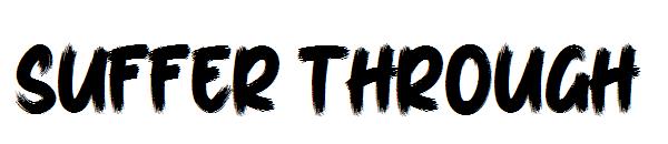 Suffer Through字体