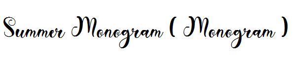 Summer Monogram ( Monogram )字体