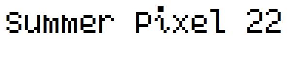 Summer Pixel 22字体