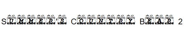Summer's Country Bear 2字体