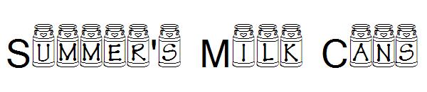 Summer's Milk Cans字体