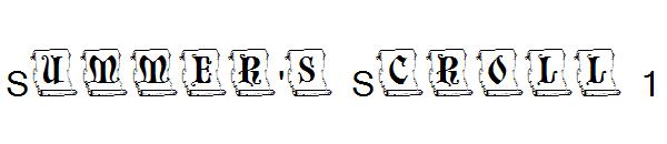 Summer's Scroll 1字体
