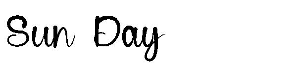 Sun Day字体
