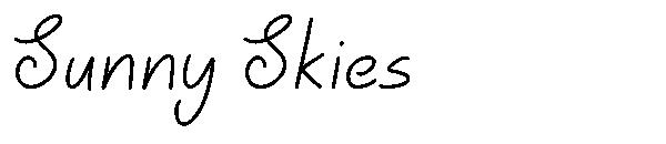 Sunny Skies字体
