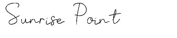 Sunrise Point字体