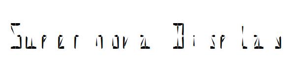 Supernova Display字体