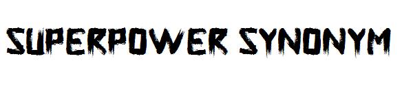 Superpower Synonym字体