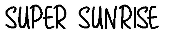Super Sunrise字体