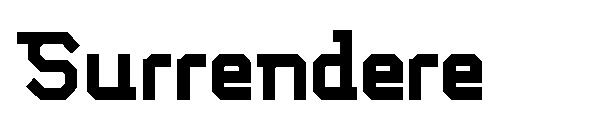 Surrendere字体