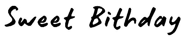 Sweet Bithday字体