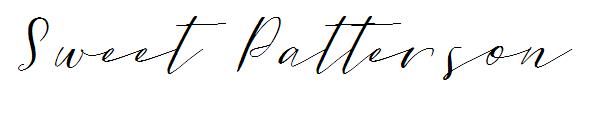 Sweet Patterson字体