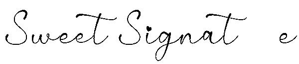 Sweet Signature字体