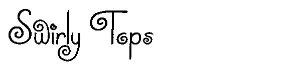 Swirly Tops字体