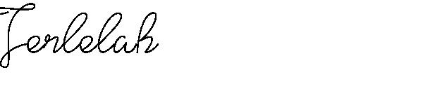 Terlelah字体