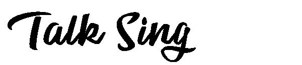 Talk Sing字体