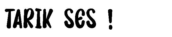 TARIK SES !字体