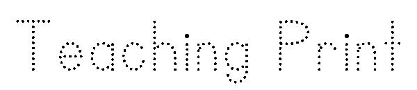 Teaching Print字体