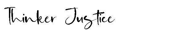 Thinker Justice字体