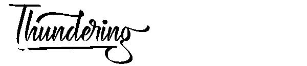 Thundering字体