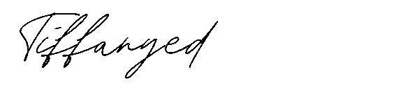 Tiffanyed字体