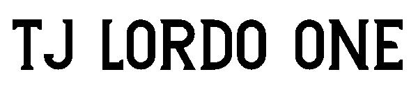 TJ Lordo One字体