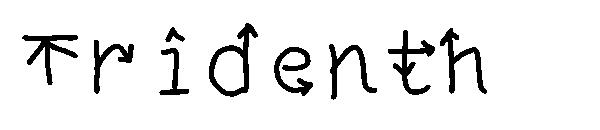 Tridenth字体