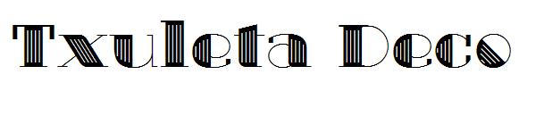 Txuleta Deco字体