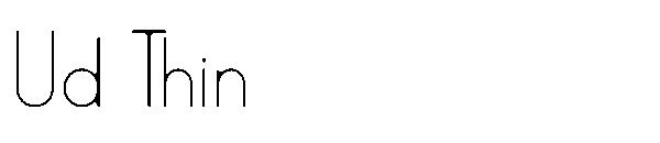 Ud Thin字体