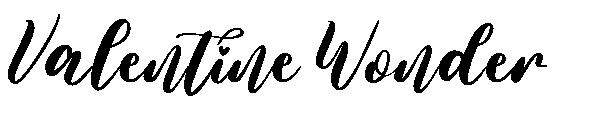 Valentine Wonder字体