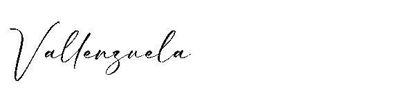 Vallenzuela字体