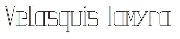 Velasquis Tamyra字体
