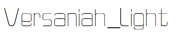 Versaniah_Light字体