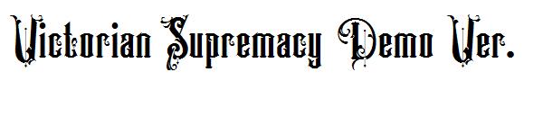 Victorian Supremacy Demo Ver.字体