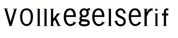 VollkegelSerif字体
