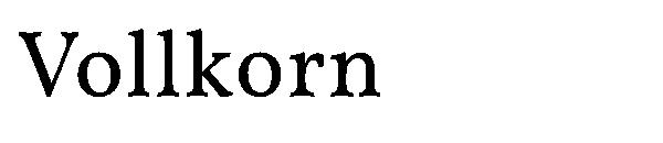 Vollkorn字体