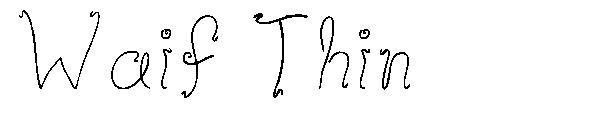 Waif Thin字体