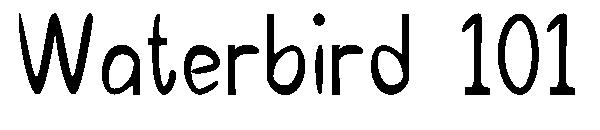 Waterbird 101字体